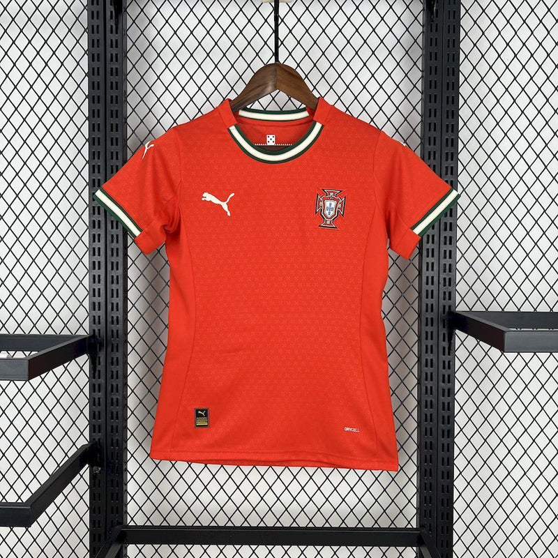 CAMISA FEMININA DE PORTUGAL 25/26 VERMELHO