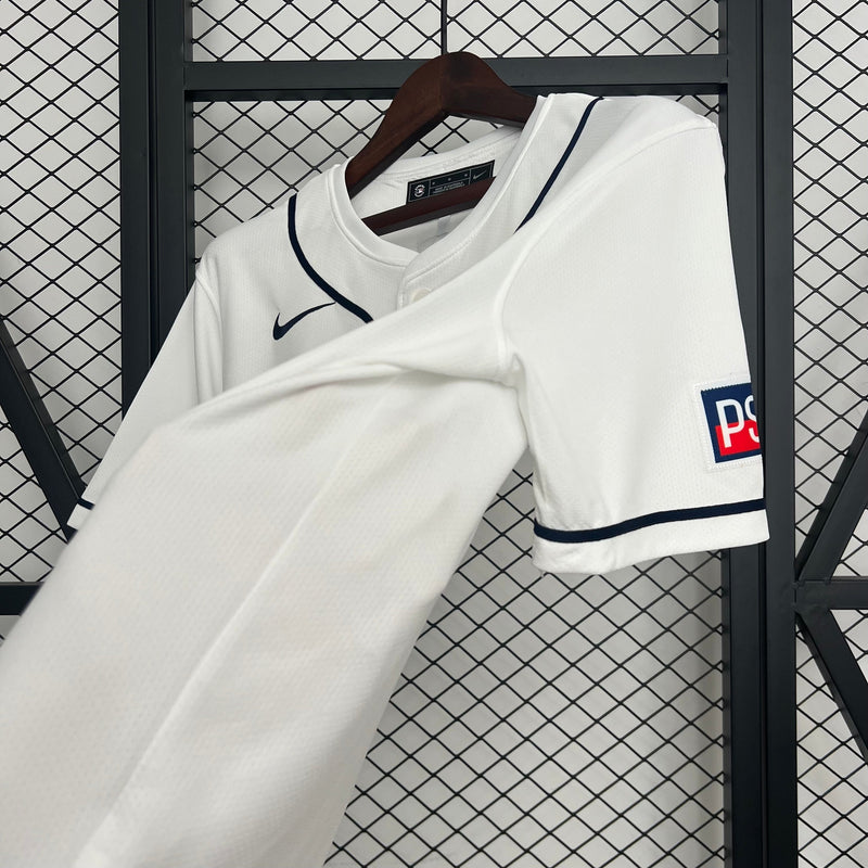CAMISA DE BASEBOL DO PSG 25/26 BRANCO