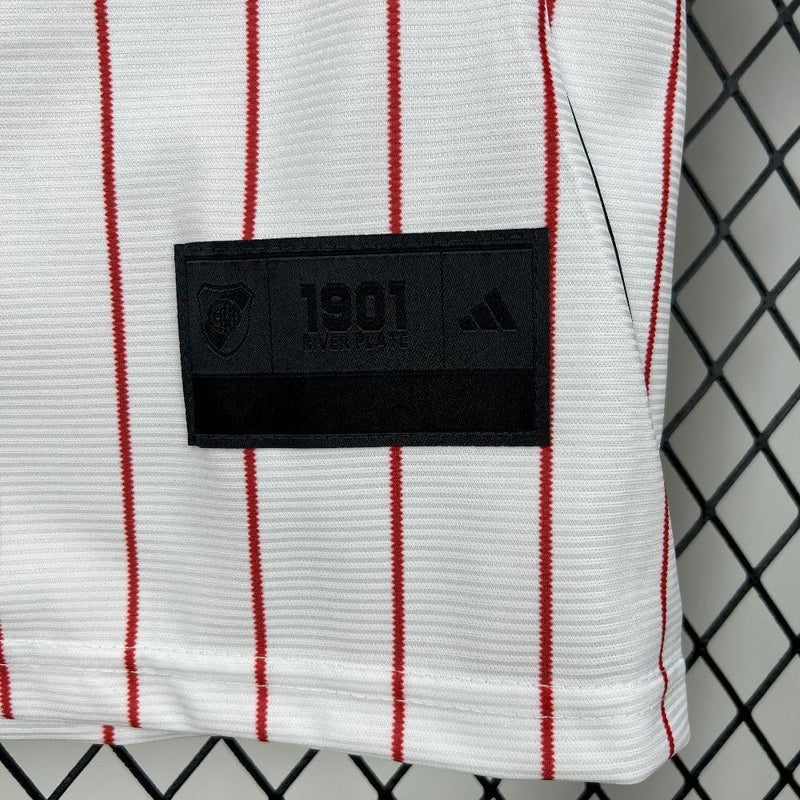 CAMISA DE BASEBOL DO RIVER PLATE 25/26 BRANCO E VERMELHO