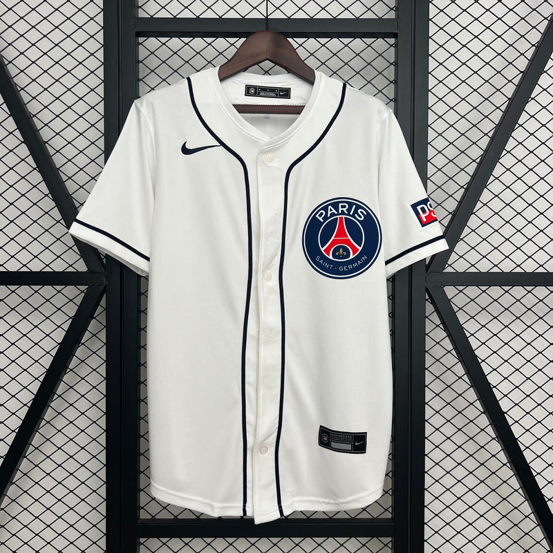 CAMISA DE BASEBOL DO PSG 25/26 BRANCO